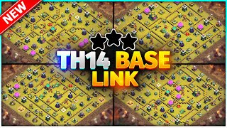 TOP NEW TH14 BASE Link  BEST Town Hall 14 WarTrophyCWL Base  Clash Of Clans [upl. by Hadleigh]