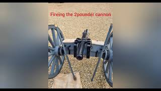 Firing the 2 pounder close up [upl. by Lirbaj]