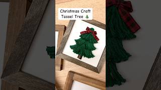 Crafting a Christmas tree made of yarn tassels christmascrafts diychristmas crafts craftyideas [upl. by Chlores]