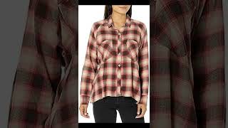 Levis Womens Harrison Raglan Shirt Review  Standard amp Plus Sizes Amazon TryOn [upl. by Lenahtan]