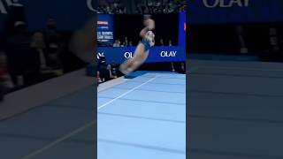 Joscelyn Roberson’s MASSIVE Tumbling Pass 🤯🇺🇸 2024 gymnastics shorts olympics [upl. by Ennayehc]