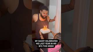 Last year in his 30’s dad daddysgirl cake love celebrate explore birthday family sing fyp [upl. by Kumar]