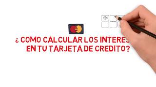 Como calcular el interes en tu tarjeta de credito [upl. by Animaj]