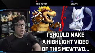 quotI should make a highlight video of this mewtwoquot  SSBM Bowser stream highlights ft Zhyrri 1130 [upl. by Jolee864]