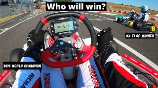 POV A Track Day With Daniel Ricciardo In KZ Karts [upl. by Elocon300]