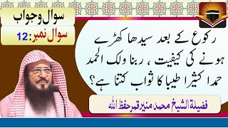 Ruku ky baad haath uthna Hamdan Kaseeran Tayiban Mubarakan Fih Ki Fazilat by Muhammad Munir Qamar [upl. by Cleopatre811]