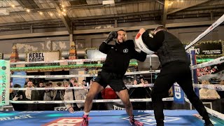 CAOIMHIN AGYARKO SLAMS PADS IN BELFAST AHEAD OF TROY WILLIAMSON BOUT [upl. by Eladal]