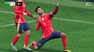 ITALY CONQUERED BY MORATA   SPAIN Vs ITALY  PS 5  EA SPORTS FC 2420241005123243 [upl. by Ataeb949]