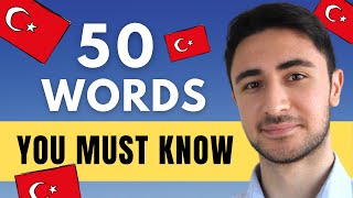 50 Most Common Turkish Words  For Absolute Beginners [upl. by Alain]