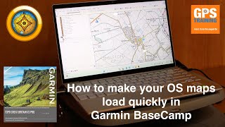 Viewing 125k Ordnance Survey maps in Garmin BaseCamp [upl. by Dolora]