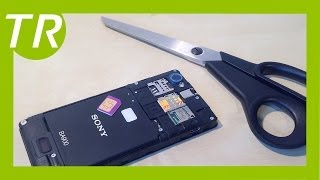 Normale SIM Karte Mini SIM zu Micro SIM Karte machen Deutsch FullHD [upl. by Sandeep]