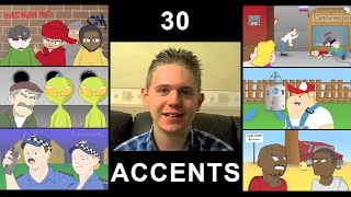 The English Language In 30 Accents Animated [upl. by Grunenwald]