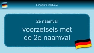 Bijles Duits grammatica 33 voorzetsels 2e naamval [upl. by Haela]