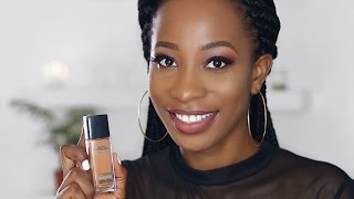 MAYBELLINE Fit Me Matte  Poreless Foundation First Impression  Demo [upl. by Naillimxam839]