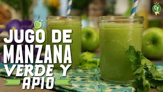 ¿Cómo preparar Jugo de Manzana Verde  Cocina Fresca [upl. by Ailin]