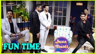 Juzz Baat  Akshay Mhatre Karan Vohra amp Manit Joura At Rajeev Khandelwals Chat Show [upl. by Aenat]