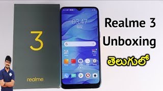 Realme 3 Unboxing amp initial impressions ll in Telugu ll [upl. by Kcirevam]