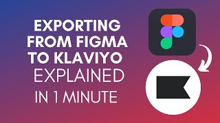 How To Export From Figma To Klaviyo 2024 [upl. by Mailiw]