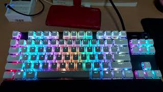 SteelSeries APEX 7 GSkill Crystal Crown Keycaps 극강의 RGB 효과 [upl. by Natloz]