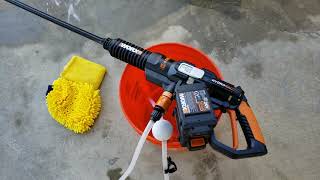 WORX Hydroshot Review 2019 450 PSI 40v Pressure Washer [upl. by Herculie580]