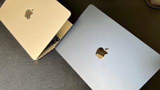 Starlight Vs Midnight Macbook Air M2  Gold Vs Blue [upl. by Saibot]