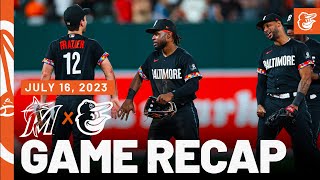 Marlins vs Orioles Game Recap 71623  MLB Highlights  Baltimore Orioles [upl. by Alveta]