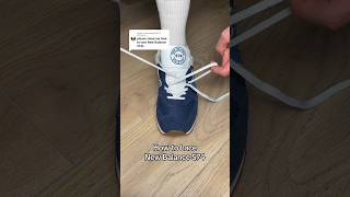 This is How to Lace the New Balance 574 😎 laceupshoes asmr newbalance [upl. by Ralyat621]