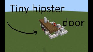 Minecraft Not Tutorial 1x2 hipster door on bedrockXboxPS4Lenovosamsung [upl. by Armbrecht]