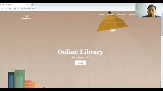 UI Web Design tentang Perpustakaan Online Menggunakan Bahasa Pemrograman HTMLCSS dan Java Script [upl. by Asirrom]