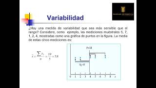 15 Medidas de Variabilidad Varianza [upl. by Ailasor]