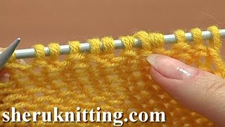 How to Knit Purl 1 Back and Front Increase Tutorial 8 Method 2 of 14 Increases in Knitting [upl. by Northrop58]