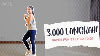 3000 LANGKAH TANPA LONCAT OLAHRAGA CARDIO MUDAH SEMUA USIA [upl. by Sjoberg67]