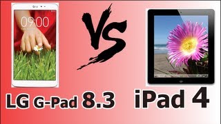 LG G Pad 83 vs Apple iPad 4 [upl. by Neruat285]