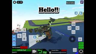 Roblox plane crazy  mini raptor showcase And maybe tut soon [upl. by Adaval]