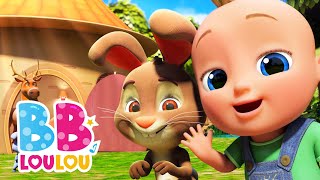 🦌 Chanson du Grand Cerf avec les Sons des Animaux 🏠 Vidéo Éducative pour enfants  BB LouLou [upl. by Elboa893]