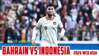 Bahrain vs Indonesia Match Prediction  2026 FIFA World Cup Asian Qualifiers  3rd Round [upl. by Betsy]