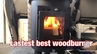 outbacker newest woodburner stove installed in a campervan [upl. by Ahsocin781]