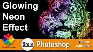 Photoshop Tutorial How to create the Glowing Neon Effect [upl. by Gone]