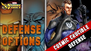 Week 3 Defense Options  KEEP ILLUMINATI ON OFFENSE  Marvel Strike Force [upl. by Meerek]