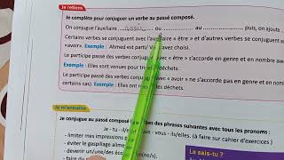 Le français pratique 6 AEP conjugaison le passé composé des verbes usuels page 5556 [upl. by Ydnes]