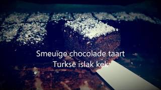 Smeuïge chocolade cake  Turkse islak kek [upl. by Ecinom257]