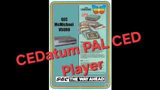 GEC McMichael CED Videodisc Player by CEDatum [upl. by Dimitris367]