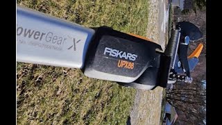 Fiskars PowerGear X Telescopic Tree Pruner UPX86 unboxing and Review [upl. by Yrannav679]