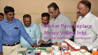 Marker Pens Replace Messy Voting Inks [upl. by Sabir545]