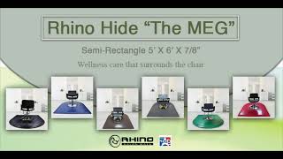 Rhino Salon Mats The Meg 5’x 6’x78” SemiRectangle Anti Fatigue Salon and Barber Large Chair Mat [upl. by Booth]