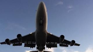 Boeing 747 Landing Aeropuerto Lanzarote [upl. by Yelrehs543]