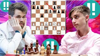 Creative genius Daniil Dubov vs Magnus Carlsen chess game 117 [upl. by Dinah]