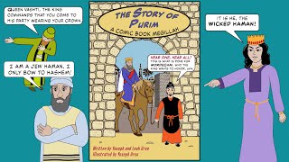 The Story of Purim A Comic Book Video  The Whole Megillah [upl. by Licht776]