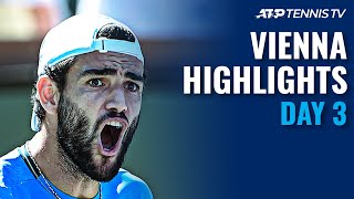 Murray Faces Alcaraz Berrettini Monfils amp Sinner All Play  Vienna Day 3 Highlights [upl. by Neelyhtak]