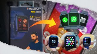 Fire boltt smartwatch connect to phone How to use whatsappcamera music ampother feature [upl. by Narok]